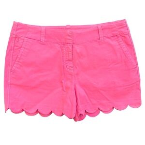 Vineyard Vines Pink Scalloped Hem Everyday 3.5” inseam Pink Shorts Size 10